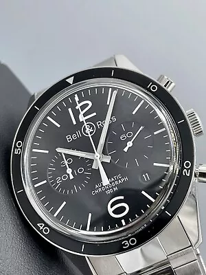 Bell & Ross Vintage BR 126 Sport Chronograph BRV126 Swiss Automatic 41mm Black • $1747.50