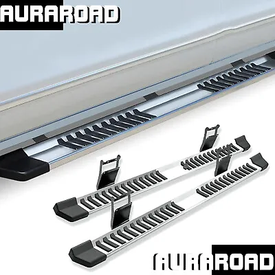 6  Running Boards Side Steps Silvery For 2015-2023 Ford F150 F250 F350 Nerf Bar • $161.99