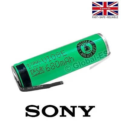 SONY AA/LR6/14500 VR2 Tabbed Li-Ion Rechargeable Battery: Sonicare - 3.7V 680mAh • £9.99