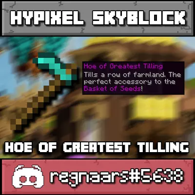 Hypixel Skyblock  | Hoe Of Greatest Tilling | Fast And Safe Delivery | • $0.99