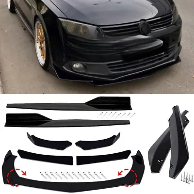 For VW Jetta MK5 MK6 MK7 Front Bumper Lip Splitter Spoiler/Side Skirt/Rear Lip • $56.99