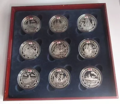 History Of The Royal Navy 1oz Silver Proof Royal Mint £5 Coins Channel Islands • £39.99