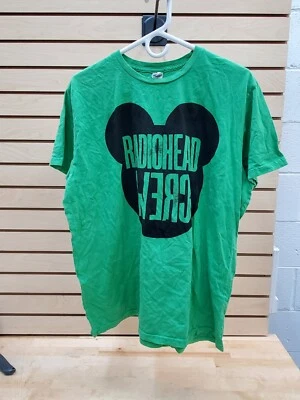 $49.99 • Buy 2012 Radiohead Local Crew Concert Tour XL Shirt, Bear Head Green
