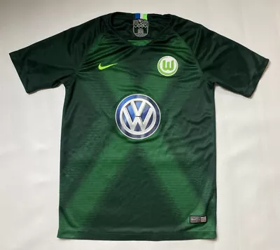 £29 • Buy VfL Wolfsburg Away Shirt Jersey 2018-2019 NIKE Die Wölfe BOY L 147-158cm 13YRS