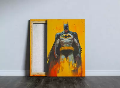 Batman Dark Knight Wall Art - Poster Prints Canvas Stretched - Pinewood Frame M • £19.90