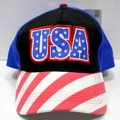 USA Baseball Cap Hat American Flag Adjustable Patriotic Unisex Novelty New • $10.44