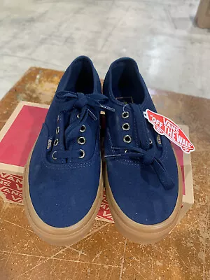 Vans Authentic (Light Gum) Dress Blue VN-0A38EMONY MENS Size 4.5 WMNS Size 6 • $27.99