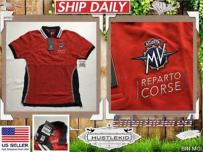 NEW Genuine MV AGUSTA REPARTO CORSE Racing Polo Shirt XL XLARGE Men NWT🔥MH-202 • $124.99