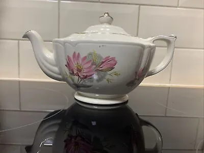 Vintage Sadler Teapot Floral And Gilding Faded In Parts • £4