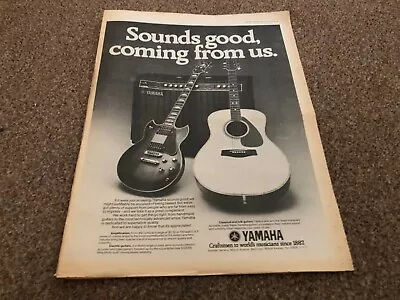 Mel21 Advert 15x12 Yamaha Guitars & Amps • £15.99