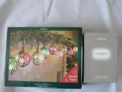 Hallmark Illuminations 9 Snowflake Snowballs And Hallmark Power Box • $20.50