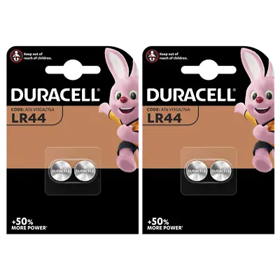 Duracell LR44 AG13 A76 V13GA Button Cell Batteries X 4 **Long Expiry** • £3.99
