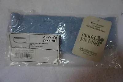 Muddy Puddles Fleece Head Band Ear Warmer Ear Muff 52cm Powder Blue Girls Boys • £3.49