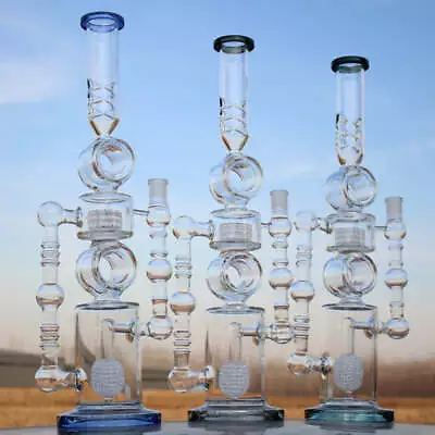 Massive Approx. 22 Inch Dual Perc Recycler Style Water Pipe • $104.99