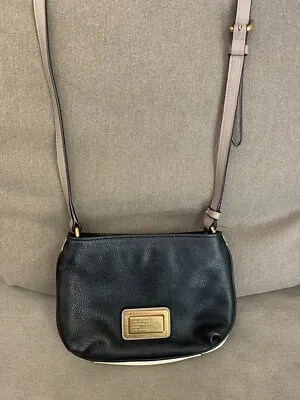 Marc By Marc Jacobs Women's Handbag Black Ivory Classic Q Percy Leather Cr. Body • $59.99