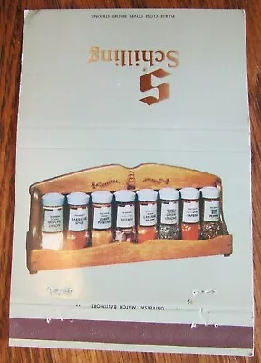 Matchorama: Schillling Spices & Spice Racks (san Francisco California) -f17 • $5.08