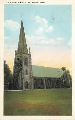 Episcopal Church Falmouth Cape Cod Mass 1924 Vintage P106 • $2.63