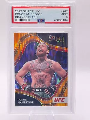 2022 Panini Select Octagonside - CONOR MCGREGOR- (Orange Flash) - PSA Mint 9 • $30