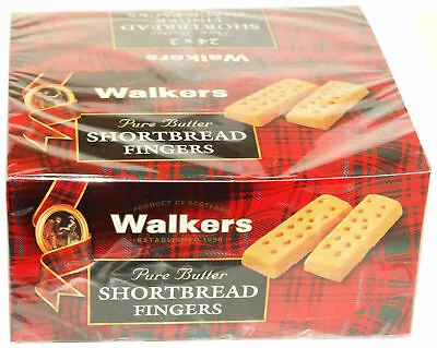 Walkers Biscuit Shortbread 2 Fingers Per Packet Short Bread - 24 Packets (1 Box) • £17.99