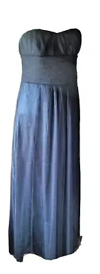 £12.53 • Buy Black Evening/Prom Dress Size 10/12 MONSOON Taffeta Net Overlay Mint Condition