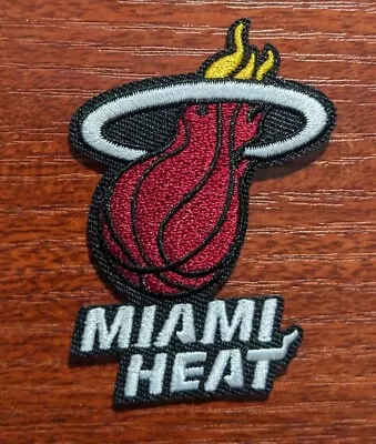 Miami Heat Patch 2.5x1.5  NBA Basketball Sports League Embroidered Iron On Patch • $4