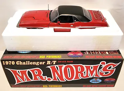 1/18 1970 Dodge Challenger RT 440 SIXPACK MR NORM’s Red - Black Top A1806014SCVT • $329.95