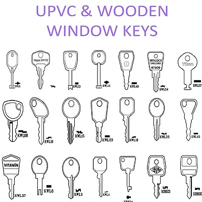 UPVC Handle & Wooden Window Lock Spare Keys  -Cotswold-WMS-ERA *ALL TYPES* • £2.60