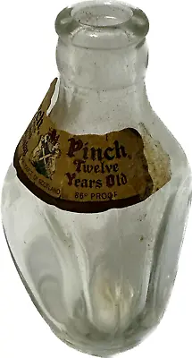Haig & Haig PINCH SCOTCH WHISKY Miniature LIQUOR BOTTLE 1/10 Pint 3 Sided Empty • $4.95