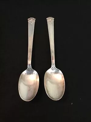 J. S. Co. Jennings Trianon Sterling Silver Teaspoons Set Of 2 Not Scrap • $60