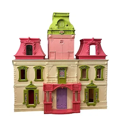 Mattel Fisher Price Loving Family Dream Dollhouse 2012 Pink Green • $100
