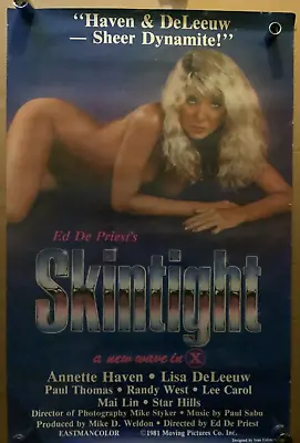 SKINTIGHT Video Promo Poster Annette Haven Original/Rolled • $31.95