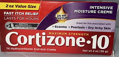 Cortizone 10 1% Hydrocotisone Anti-Itch Creme - 2 Oz / 56 G • $9.90