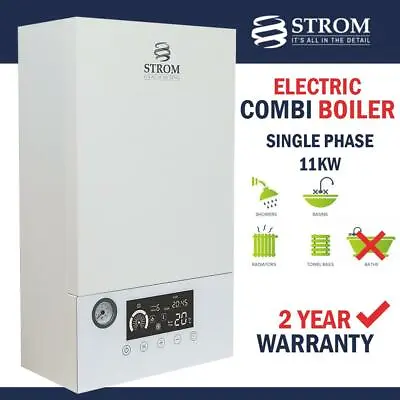 £1164 • Buy Strom Electric Combi E-Boiler 11KW Electric Combination Boiler 2 Year Warranty