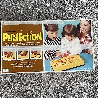 Vintage Lakeside Perfection Game 1982 Missing 6 Pieces With Original Box Tested • $22.49