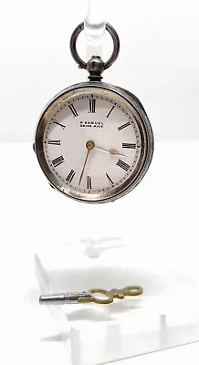 Antique Solid Silver 935 H. Samuel  Pocket Watch Running Size 10 • $72