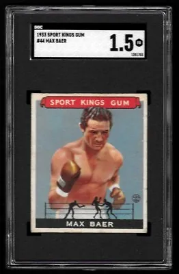 $225 • Buy 1933 Goudey Sport Kings #44 Max Baer (Boxing) SGC 1.5
