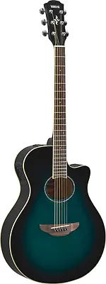 Yamaha APX600 Oriental Blue Burst Thinline Acoustic Electric Guitar • $299.99