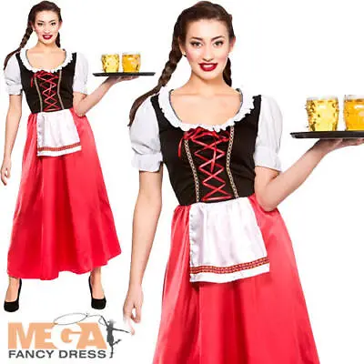 £15.99 • Buy Bavarian Beer Wench Ladies Fancy Dress Oktoberfest German Womens Adults Costume