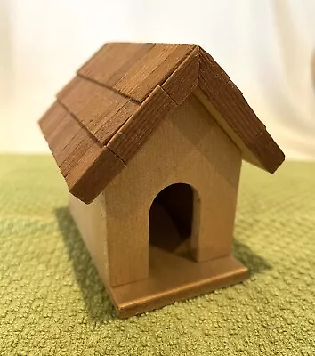 1 12 Dollhouse Miniature Doghouse With Shingles 3.5in High PERFECT • $16.97