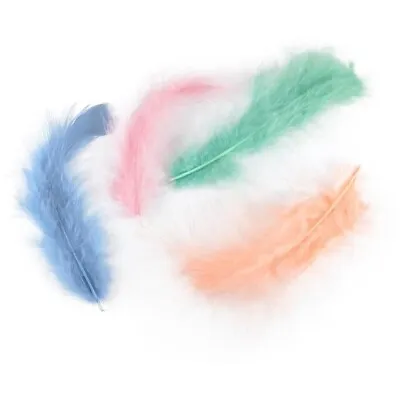 0.25 Oz (40) Large Designer Marabou Feathers Approximately 3-8  Long • $6.96