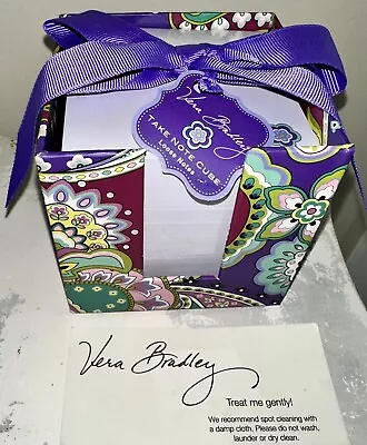 Vera Bradley HEATHER Large TAKE NOTE CUBE Paper LOT Desk Home Bag NWT #10995-144 • $27.95