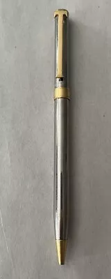 Genuine Vintage Tiffany & Co 2 Tone T Clip Ballpoint Pen Original Marked Refill • $9.99