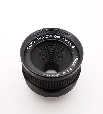 Precision Optics CCTV 16mm F1.6 C Mount Cine TV Lens BOLEX BMCC Camera CS • $20