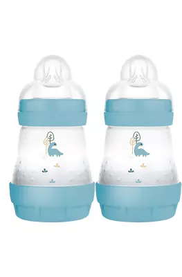 MAM Easy Active Baby Bottle | Easy To Hold | Fast Flow Teat | 0+ Months | Blue • £16.95