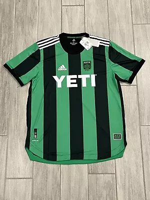 Adidas 2021 MLS Austin FC Green & Black Jersey Mens XL Soccer Jersey MLS • $55