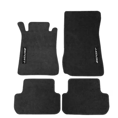 Fits 03-09 Benz W209 CLK Class Black Floor Mats Carpet Nylon With White SPORT • $57.99