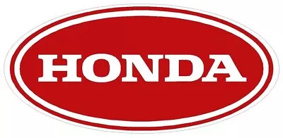 #216 (1) 6  Red Honda Oval Racing Classic Vintage Decal Sticker LAMINATED • $4.99
