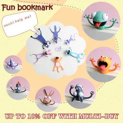 Cute 3D Stereo Cartoon Marker Animal Bookmarks Original Children Bookmark Gift~ • £5.96
