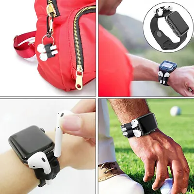 $2.52 • Buy Silicone Holder Anti-lost Strap Fixed Band For AirPods Ear Pods Watch Band Case