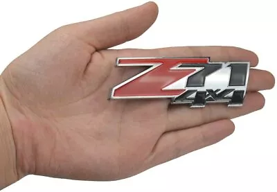 Z71 4x4 Emblem 3D Badge For Sierra Chevy Silverado Tahoe Suburban Red/Black • $8.49